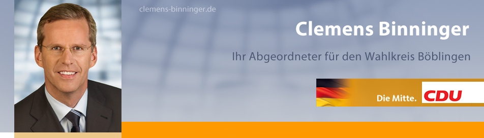 Clemens Binninger MdB Titel