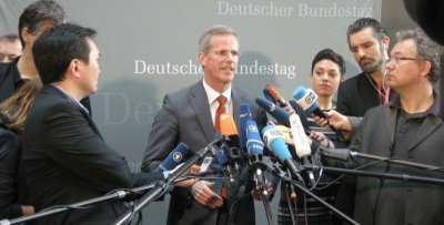 Beim Pressestatement