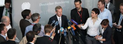 Beim Pressestatement